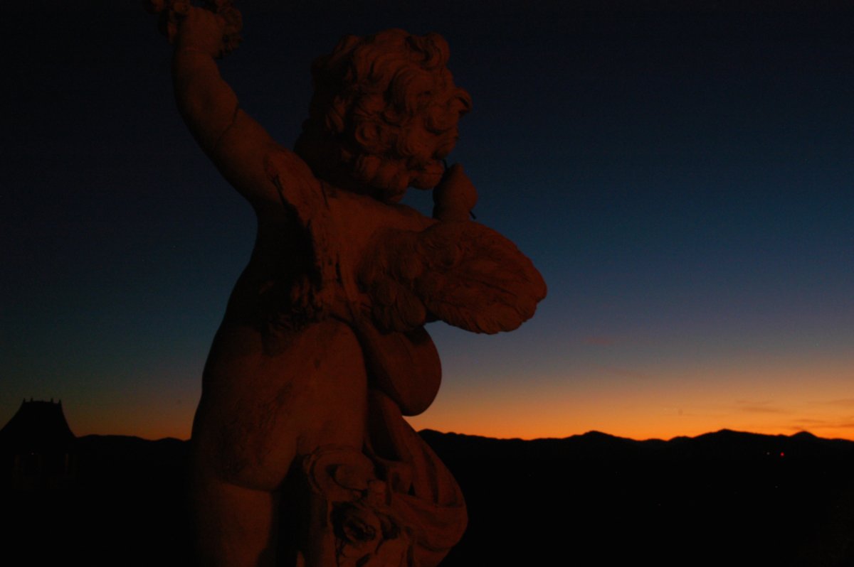 dusk on the south terrace | asheville, nc